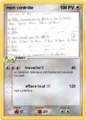 mon contrôle