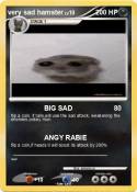 very sad hamste