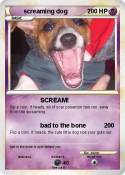 screaming dog