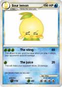 Sour lemon