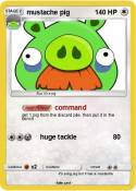 mustache pig