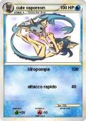 cute vaporeon