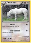 cheval triste