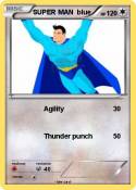 SUPER MAN blue