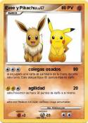 Evee y Pikachu