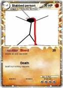Stabbed person