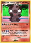 Oshawott burned