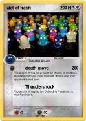alot of trash