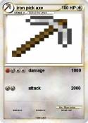 iron pick axe