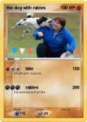the dog with