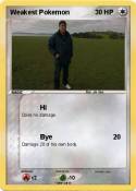 Weakest Pokemon