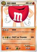 RED M&M
