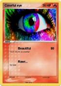 Colorful eye