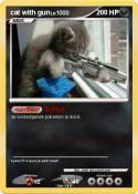 cat with gun