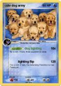 cute dog army