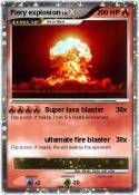 Fiery explosion