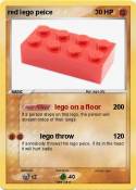 red lego peice