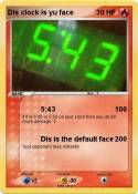 Dis clock is
