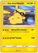 Gun God Pikachu