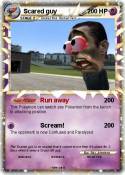 Scared guy