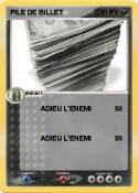 PILE DE BILLET