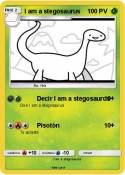 I am a stegosau