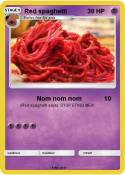 Red spaghetti