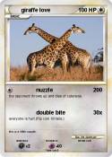 giraffe love