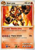 Blast zone