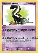 Gas mask skunk