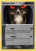 red eyes skull