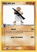 baby with gun