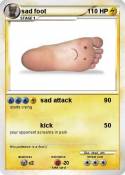 sad foot