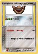 Bitmoji card in
