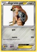 doge with gun