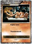 Raptor Vs Guy