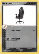 black chair