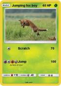 Jumping fox