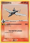 a 10 warthog