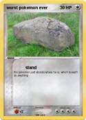 worst pokemon