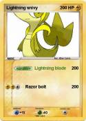 Lightning snivy