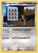 chien déformer