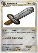 Iron sword