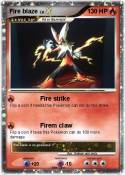 Fire blaze