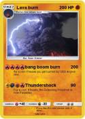 Lava burn