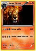 lion de flamme