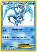 a dragon (ice)