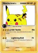 Pikachu level x