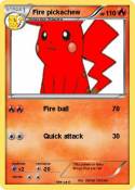 Fire pickachew