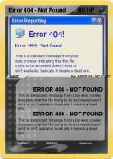 Error 404 -